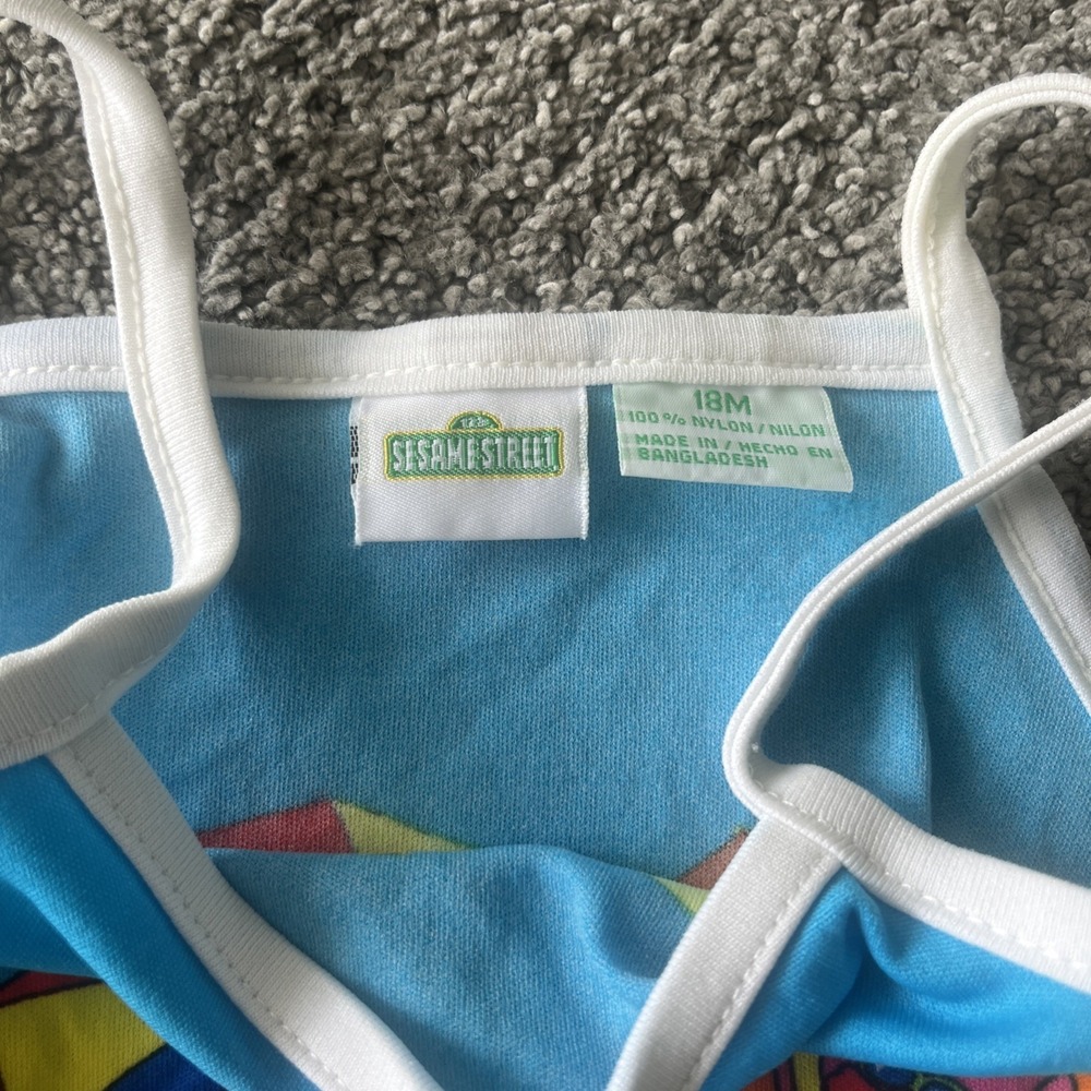 Vintage Elmo Sesame Street Swimsuit. One Piece, Leotard. 18 Months - Picture 4 of 4